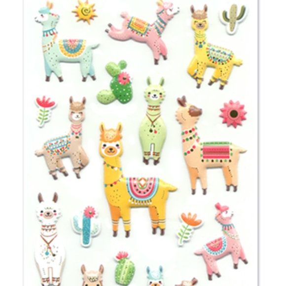 20 3D Puffy Flamingo Stickers (1 sheet) - Picture 4 of 4